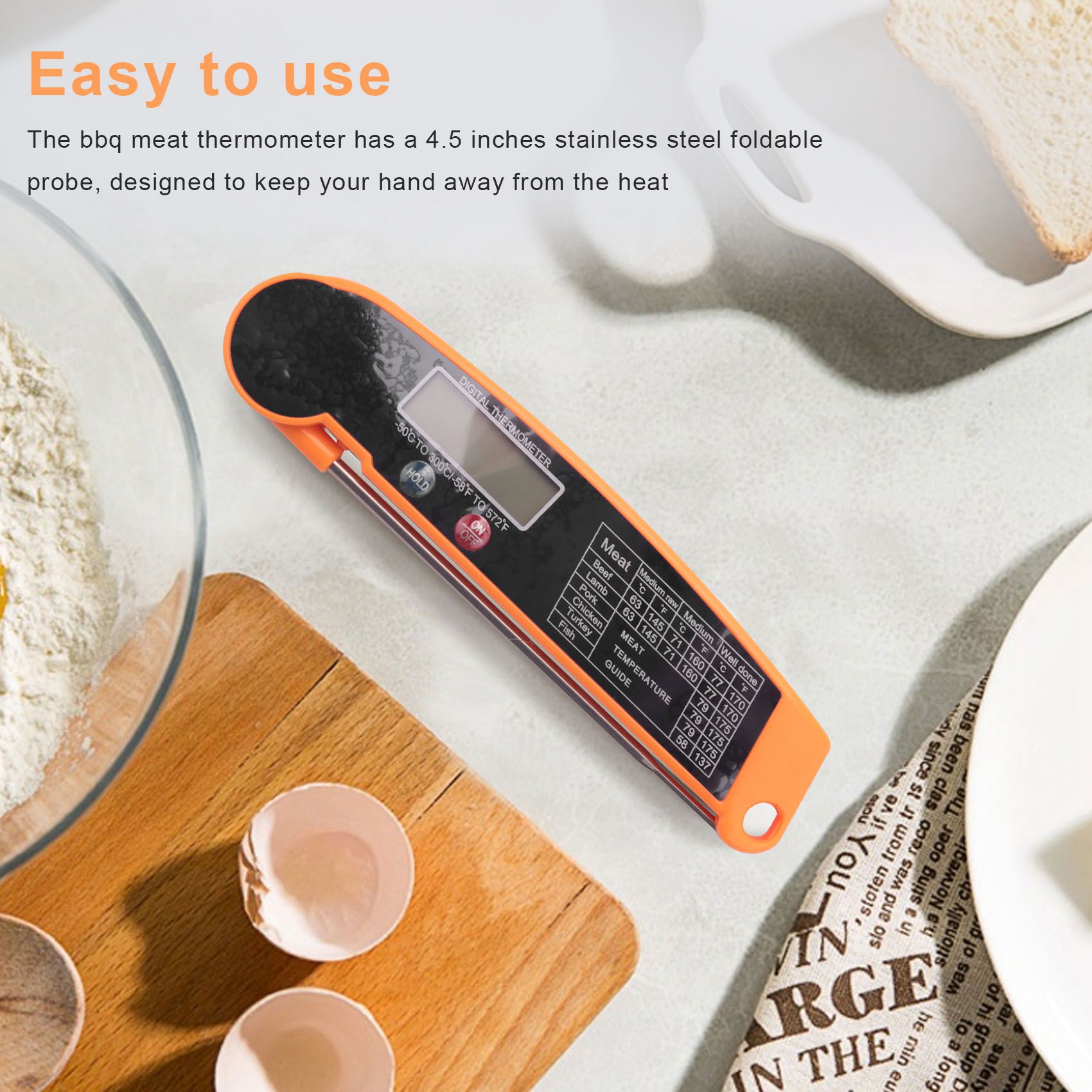 Digital Thermometer Probe - Thermomètre à viande instantané ABMI-Digital avec