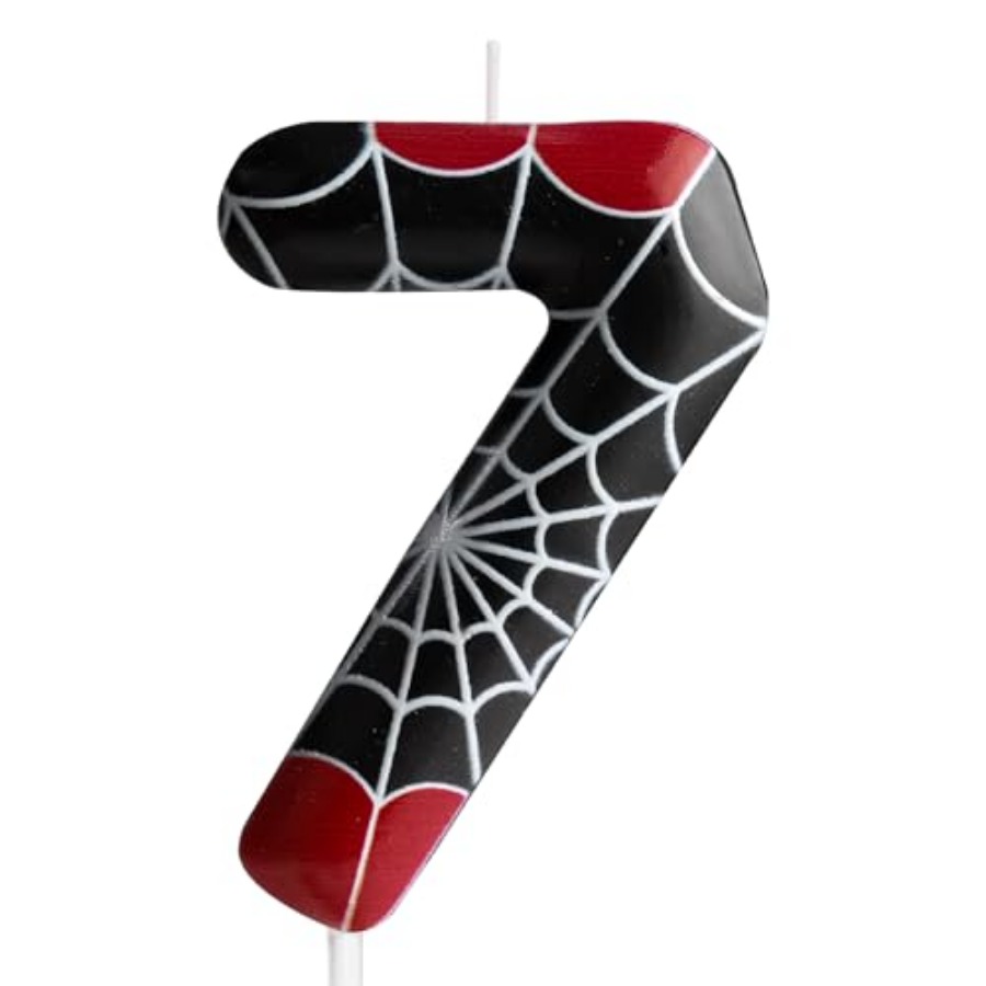 Candle Supplies In - Bougie d'anniversaire noire et rouge, décoration