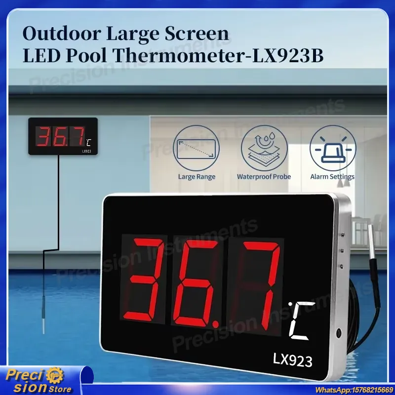 Digital Thermometer Probe - Thermomètre numérique pour piscine, compteur de