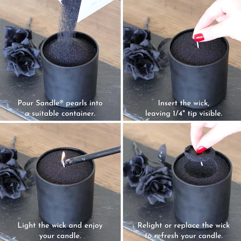 Sable noir pour bougies avec m - Candle Supplies Wholesale avis et prix
