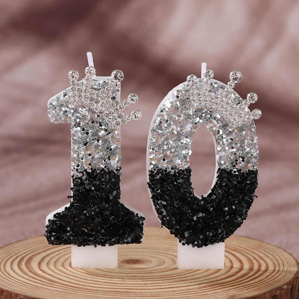 Couronne dégradée noir-argent  - Candle Supplies In avis et prix