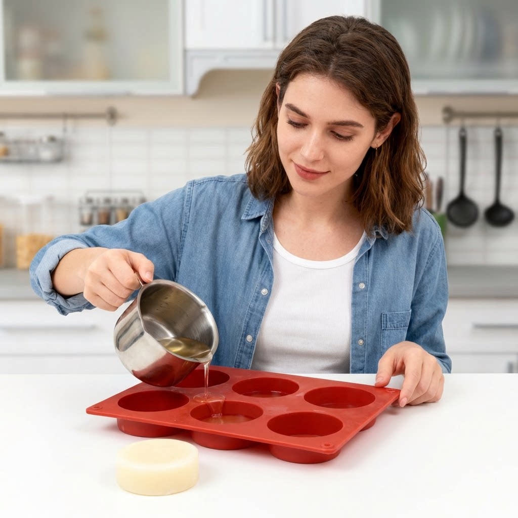 Moule à savon rond en silicone - Candle Supplies Wholesale avis et prix